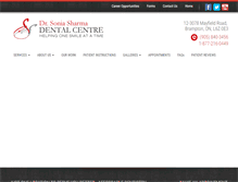 Tablet Screenshot of drsoniasharma.com